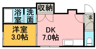 アーバンコート元町Ⅷ【0203号室】の間取り