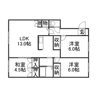 レジュールA【0205号室】の間取り