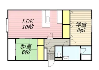 フラット佳月【401号室】の間取り