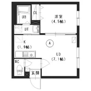 RENT北34条【4階】の間取り