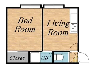 東16ハイツ【7号室】の間取り