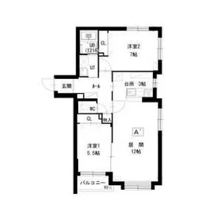 フォンテーヌ元町【4階】の間取り