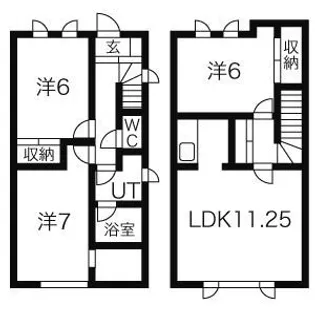グランコリーヌ Ⅳ【1階】の間取り