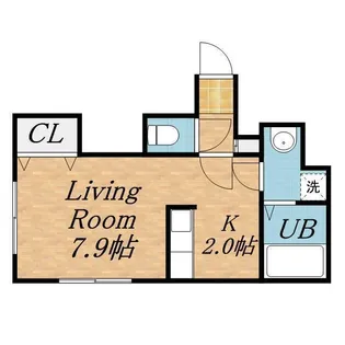 マンダリン北7条【2階】の間取り