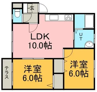 メゾンド・ルセ【0202号室】の間取り