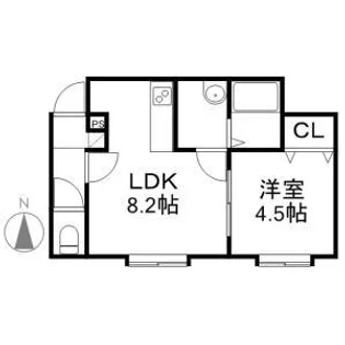 アドバンス北23条【202号室】の間取り