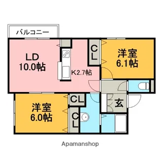 エルファロ76【5階】の間取り