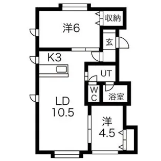 ヒルテラス東麻生【2階】の間取り