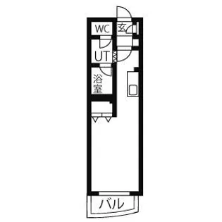 東洋ハイツ A棟【407号室】の間取り