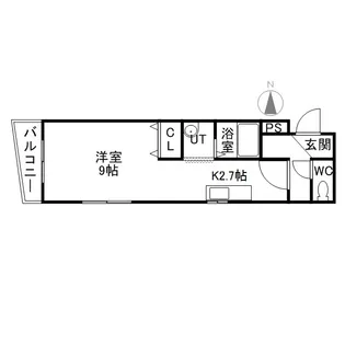 東洋ハイツ A棟【101号室】の間取り