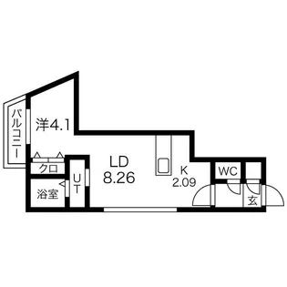 シャトーライフN27 【5階】の間取り