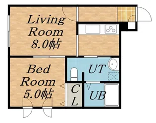 クレエボヌール【405号室】の間取り