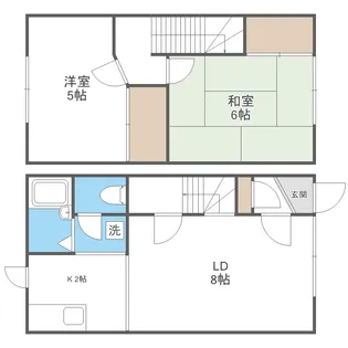 メゾンはまなす【0002号室】の間取り