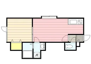 フリューブ ジョーヌⅠ【106号室】の間取り