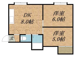 グランドール宮本A【201号室】の間取り