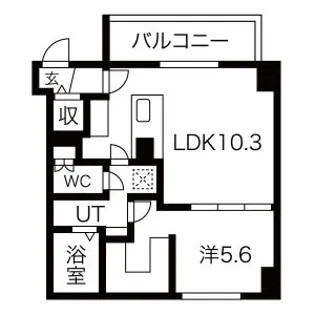 スペチアーレ札幌東 【10階】の間取り