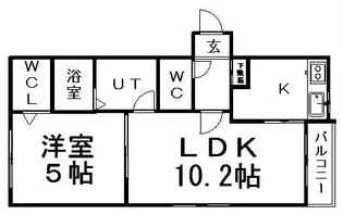 クレア本郷通【1階】の間取り
