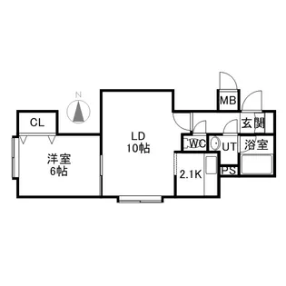 フォレストハイムN25【0102号室】の間取り