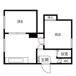 成幸荘【2階】の間取り
