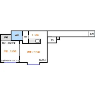 サンビトレスⅠ【202号室】の間取り