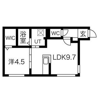 ミカーサN26【1階】の間取り