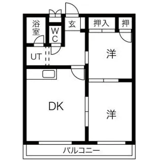 木村ビル【402号室】の間取り