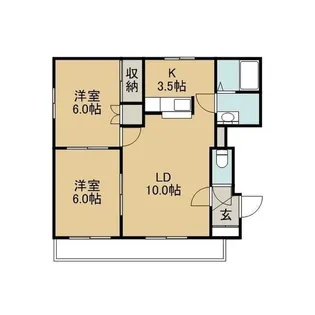 ノースグレイト【4階】の間取り