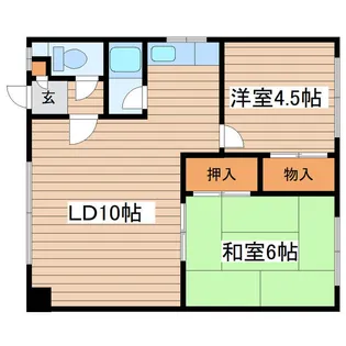 ハイツ雪【201号室】の間取り