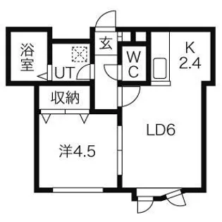 LEE SPACE 36【203号室】の間取り