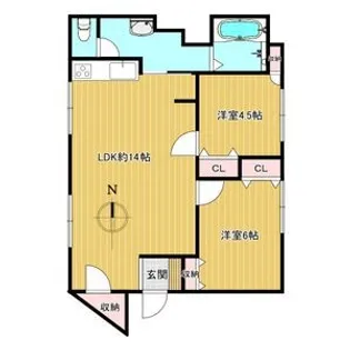 アイ・システムビル【2F号室】の間取り