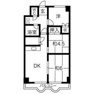 セントラルコーポ22【203号室】の間取り