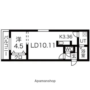 北海道札幌市豊平区美園十二条7丁目【マンション】の間取り