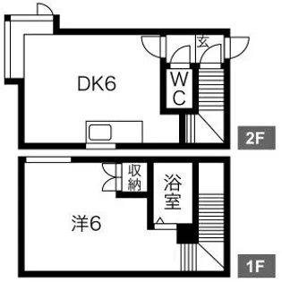 クリエイト北28条II【103号室】の間取り