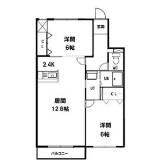 セントポーリアクラリス【1階】の間取り