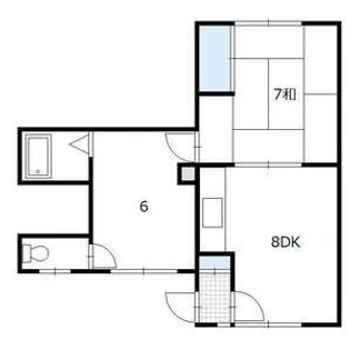 竹田マンション【202号室】の間取り
