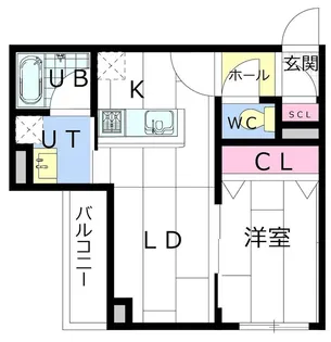 CARRERA環状通東【2階】の間取り