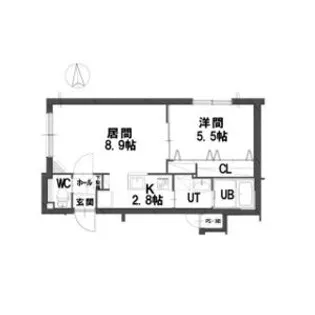 グランメール麻生北公園【3階】の間取り