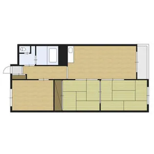 佐渡伏古マンション【204号室】の間取り
