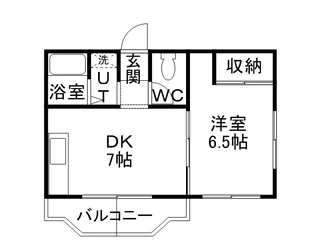 北飛越阿部Ⅲ【302号室】の間取り