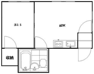 パレス38【201号室】の間取り