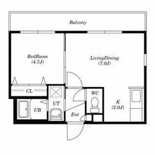 アズライトN17【307号室号室】の間取り