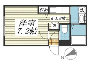 エルプレシア中の島【101号室】の間取り