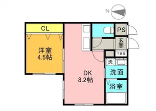リデーレ北大前【103号室】の間取り