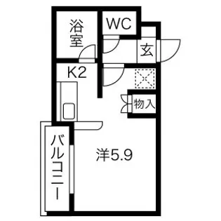 プラスパークN11【1階】の間取り