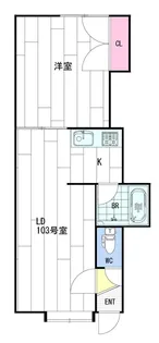 エルムの森参番館【103号室】の間取り