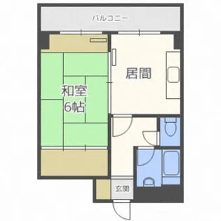 アルファスクエア北13条【8階】の間取り