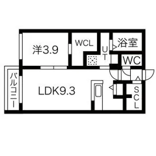 LIISA桑園【3階】の間取り