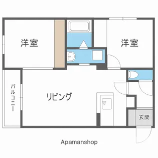 北海道札幌市豊平区平岸三条12丁目【マンション】の間取り