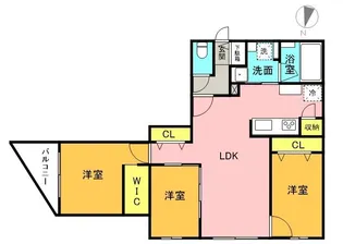 エフュート北19条【4階】の間取り