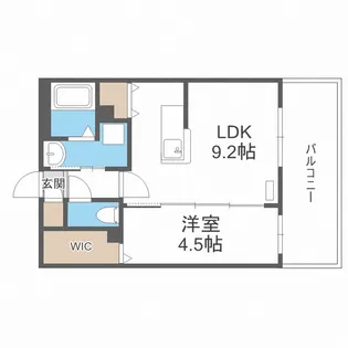 プライマル札幌桑園【507号室】の間取り